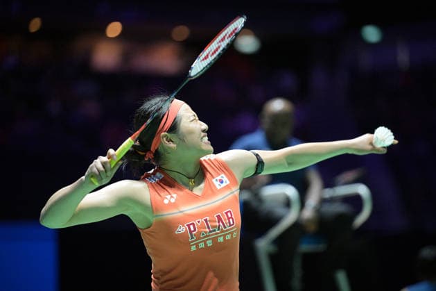 (260531) -- SINGAPORE, May 31, 2026 -- An Se Young celebrates after the women s singles final match between An Se Young of South Korea and Yamaguchi Akane of Japan at the Singapore Badminton Open 2026 in Singapore on May 31, 2026. (Photo by Xinhua) (SP)SINGAPORE-BADMINTON-SINGAPORE OPEN-WOMEN S SINGLES-FINAL ThenxChihxWey 