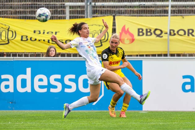 31.05.2026, xgrfx, Fussball Frauen Regionalliga West, Borussia Dortmund - Vorwärts Spoho Köln v.l. Ann-Sophie Vogel (Borussia Dortmund) (DFL DFB REGULATIONS PROHIBIT ANY USE OF PHOTOGRAPHS as IMAGE SEQUENCES and or QUASI-VIDEO) Stadion Rote Erde