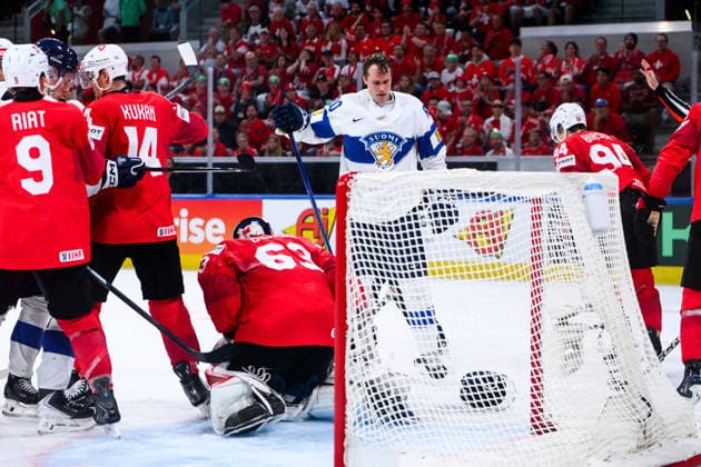 260531 Saku Mäenalanen of Finland during the 2026 IIHF Ice hockey, Eishockey World Championship, WM, Weltmeisterschaft final between Switzerland and Finland on May 31, 2026 in Zürich. Photo: Jesper Zerman BILDBYRAN kod JZ JZ0742 ishockey ice hockey ishockey-vm 2026 vm 2026 iihf world championship final switzerland schweiz finland bbeng Copyright: JESPERxZERMAN BB260531JZ190