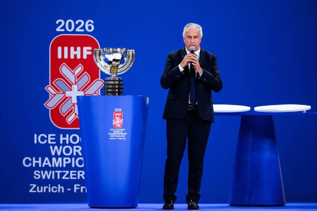 260531 IIHF President Luc Tardif after the 2026 IIHF Ice hockey, Eishockey World Championship, WM, Weltmeisterschaft final between Switzerland and Finland on May 31, 2026 in Zürich. Photo: Jesper Zerman BILDBYRAN kod JZ JZ0742 ishockey ice hockey ishockey-vm 2026 vm 2026 iihf world championship final switzerland schweiz finland bbeng Copyright: JESPERxZERMAN BB260531JZ218