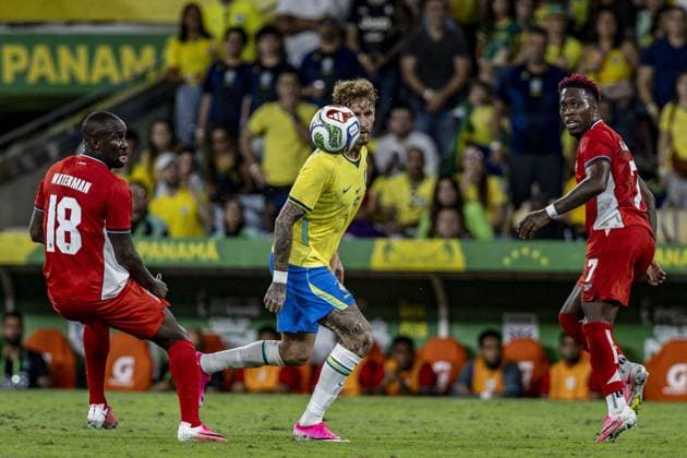 RECORD DATE NOT STATED match between the national teams of Brazil and Panama at the Maracana stadium in Rio de Janeiro. Rio de Janeiro (RJ), 05 31 2026 - Football Brazilian national team, Nationalteam Panama Friendly RJ Player Leo Pereira in a match between the national teams of Brazil and Panama during an International Friendly, Länderspiel, Nationalmannschaft played at the Maracana stadium, in the northern zone of Rio de Janeiro, this Sunday (31). The match is part of the teams preparation for the season s commitments and brings together thousands of fans at the main stage of Brazilian football.(Foto: Pedro Paulo Diaz Thenews2 imago images) SPO  Copyright: xPedroxPauloxDiazx