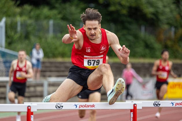 Hessische Meisterschaften Aktive; Darmstadt, 31.05.2026 Lukas Glöckner (LSG Goldener Grund Selters Ts.); Hessische Meisterschaften Aktive in der Bürgerparkstadion in Darmstadt am 31.05.2026, (Hessen). Copyright: xBEAUTIFULxSPORTS KJPetersx