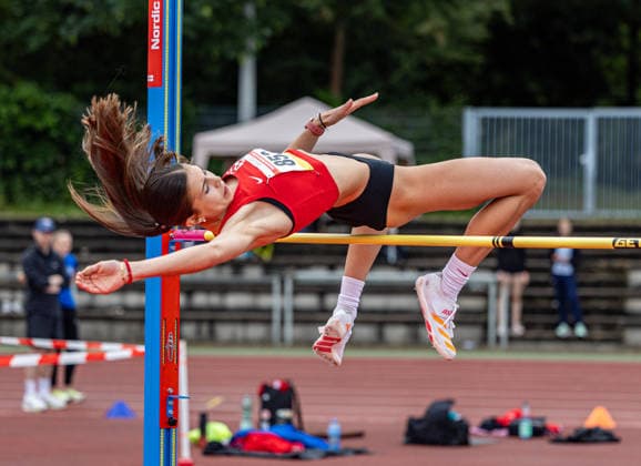 Hessische Meisterschaften Aktive; Darmstadt, 31.05.2026 Amelie Kunst (ASC Darmstadt); Hessische Meisterschaften Aktive in der Bürgerparkstadion in Darmstadt am 31.05.2026, (Hessen). Copyright: xBEAUTIFULxSPORTS KJPetersx