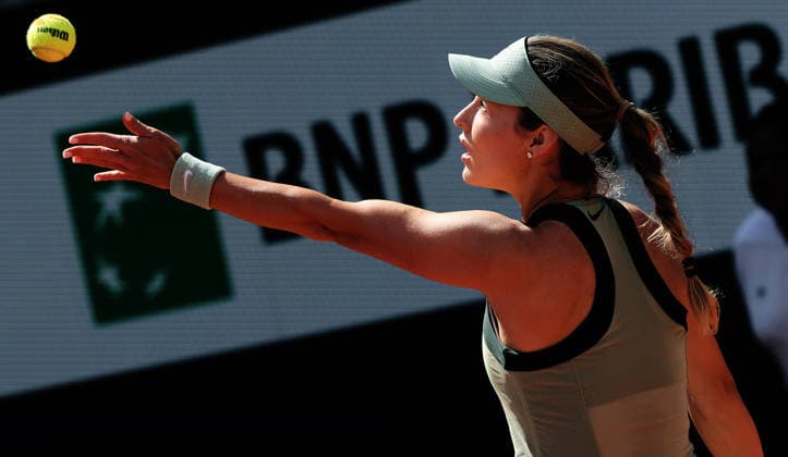TENNIS - French Open 2026 PARIS,FRANCE,01.JUN.26 - TENNIS - WTA, Tennis Damen Tour, French Open, Roland Garros, Grand Slam. Image shows Anna Kalinskaya (RUS).  GEPAxpictures xMatthiasxHauer
