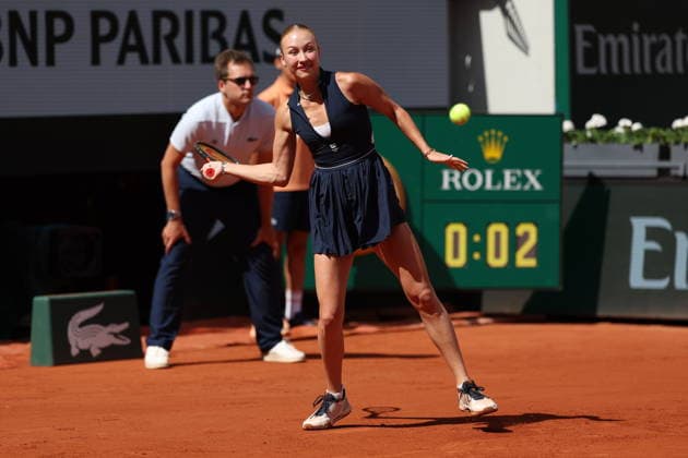 ROLAND GARROS 2026 Thierry Larret MAXPPP - PARIS (75) 01 06 2026 Thierry Larret Maxppp. Tennis. Roland Garros 2026. Internationaux de France de tennis. Stade Roland Garros, Paris (75). Le 1er Juin. Court Suzanne LENGLEN : Anastasia POTAPOVA (AUT) vs Anna KALINSKAYA (RUS). Roland Garros French Open tennis tournament, in Paris, France, on June 1, 2026. PARIS (75) STADE ROLAND GARROS PARIS ILE DE FRANCE FRANCE  Copyright: xMAXPPPxThierryxLarretx TLR202606016286 TLR202606016286