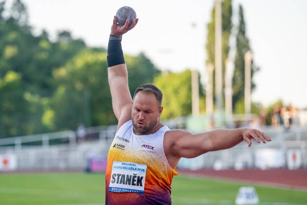 Tomas Stanek of Czec Republic, shot put, men, 33th Josef Odlozil Memorial, international athletics meeting, part of WACT European Bronze Meeting, in Prague, Czech Republic, June 1, 2026. (CTKxPhoto OndrejxDeml) CTKPhotoP2026060107067  CTKPhotoP2026060107067
