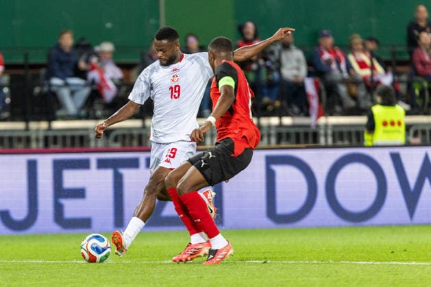 SOCCER - AUT vs TUN, test match VIENNA,AUSTRIA,01.JUN.26 - SOCCER - OEFB international test match, Austria vs Tunisia. Image shows Firas Chaouat (TUN).  GEPAxpictures xPhilippxBrem