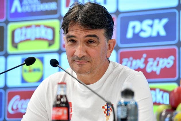 Croatia, Rijeka, 010626. Croatian National Football Team Rijeka training camp, Rujevica. Croatian national football team press conference, PK, Pressekonferenz as part of final preparations for the upcoming World Cup. In the photo: Zlatko Dalic. Photo: Damir Skomrlj CROPIX Copyright: xxDamirxSkomrljx dalic_pasalic1-010626