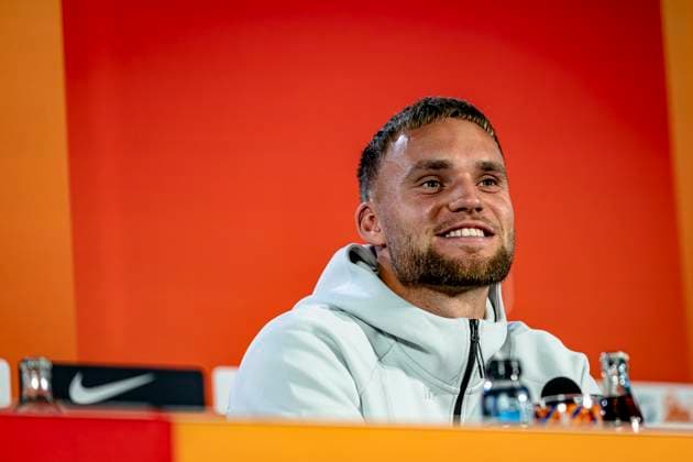 ZEIST - Goalkeeper Bart Verbruggen of the Netherlands during the training and press conference, PK, Pressekonferenz at the KNVB Campus on June 2, 2026 in Zeist, the Netherlands. (Photo by Stefan Koops EYE4IMAGES DeFodi Images) -