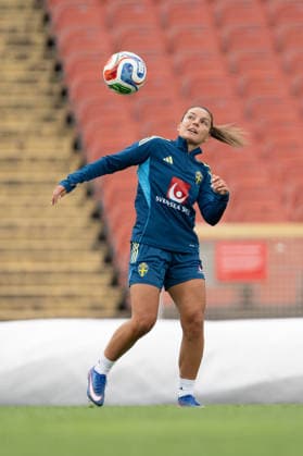 Sport Bilder des Tages 260604 Johanna Rytting Kaneryd of the Swedish women s national football team during a training session on June 4, 2026 in Gothenburg. Photo: Daniel Stiller BILDBYRAN kod DS DS0583 fotboll football soccer fotball vm-kval kval fifa womens world cup qualifier qualifier träning practice training sverige sweden dam bbeng Copyright: DANIELxSTILLER BB260604DS009