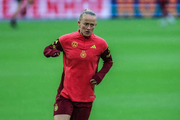 Fussball, WM-Qualifikation Europa (Frauen) Saison 2026 Abschlusstraining Deutschland vor dem Spiel gegen Norwegen 04.06.2026, RheinEnergeieSTADION Lea Schueller (Schüller, Schuller, Germany, 11) Köln RheinEnergieSTADION Nordrhein-Westfalen Deutschland