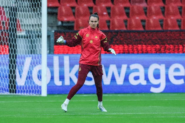 Fussball, WM-Qualifikation Europa (Frauen) Saison 2026 Abschlusstraining Deutschland vor dem Spiel gegen Norwegen 04.06.2026, RheinEnergeieSTADION Ena Mahmutovic (Germany, 21) Köln RheinEnergieSTADION Nordrhein-Westfalen Deutschland