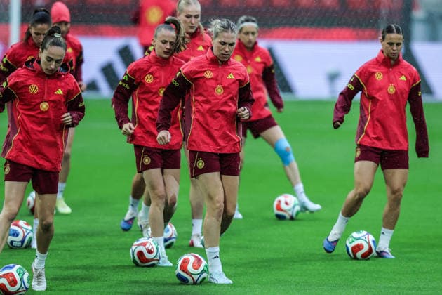 Sport Bilder des Tages Fussball, WM-Qualifikation Europa (Frauen) Saison 2026 Abschlusstraining Deutschland vor dem Spiel gegen Norwegen 04.06.2026, RheinEnergeieSTADION Köln RheinEnergieSTADION Nordrhein-Westfalen Deutschland