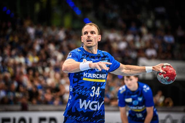 Kai Haefner (TVB Stuttgart, 34) GER, TVB Stuttgart - HC Erlangen, DAIKIN HBL, Handball, Bundesliga, 34. Spieltag, Spielzeit 2025 2026, 07.06.2026 GER, TVB Stuttgart - HC Erlangen, DAIKIN HBL, Handball, Bundesliga, 34. Spieltag, Spielzeit 2025 2026, 07.06.2026 Stuttgart Copyright: xSandyxDinkelackerx EP_SDR