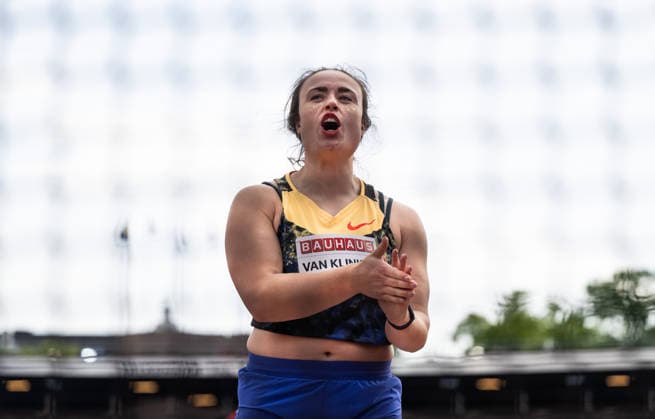 260607 Jorinde Van Klinken of Netherlands competes in the women s discus during Bauhaus-galan, part of the Diamond League series, June 7, 2026 in Stockholm. Photo: Fredrik Karlsson BILDBYRAN COP 185 MT1057 friidrott athletics friidrett diamond league bauhaus-galan bbeng stockholm dam diskus discus Copyright: FREDRIKxKARLSSON BB260607FK026