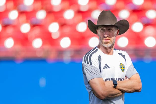 260609 Head coach Graham Potter of the Swedish national football team at a training session during day -2 of the FIFA World Cup, WM, Weltmeisterschaft, Fussball 2026 on June 9, 2026 in Dallas. Photo: Petter Arvidson BILDBYRAN kod PA PA1225 fotboll football soccer fotball vm fotbolls-vm fotball-vm fotbolls-vm 2026 fifa world cup 2026 träning practice training sverige sweden sverige a day -2 bbeng Copyright: PETTERxARVIDSON BB260609PA107