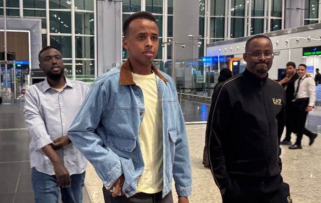 Somali referee Omar Abdulkadir Artan returns home via Istanbul after being denied US entry ISTANBUL, TURKIYE - JUNE 09: Somali football referee Omar Abdulkadir Artan arrives at Istanbul Airport to return to his country after being denied entry to the United States, on June 09, 2026, in Istanbul, Turkiye. Gokhan Yilmaz Anadolu Istanbul Turkey. Editorial use only. Please get in touch for any other usage.  Copyright: x2026xAnadoluxGokhanxYilmazx