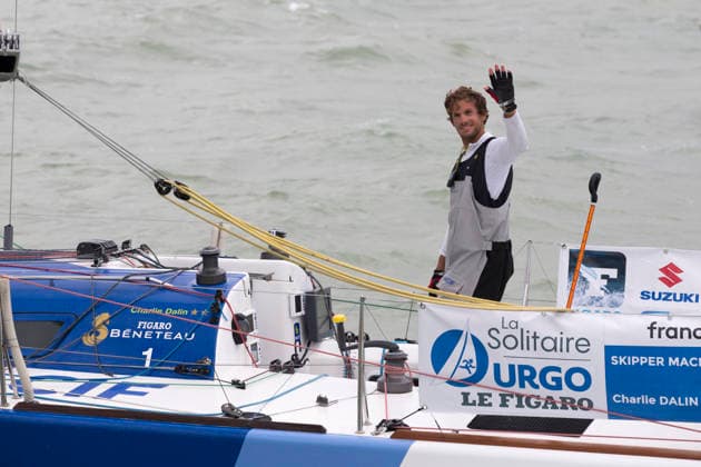 VOILE : 4eme etape de la Solitaire Urgo Le Figaro entre Concarneau et Dieppe - 23 06 2017 Charlie Dalin (Skipper Macif 2015) vainqueur de la 4eme etape de la Solitaire Urgo Le Figaro entre Concarneau et Dieppe et 3eme du classement General - le 23 06 2017 DieppeFrance  Copyright: xAlexisxCourcouxx
