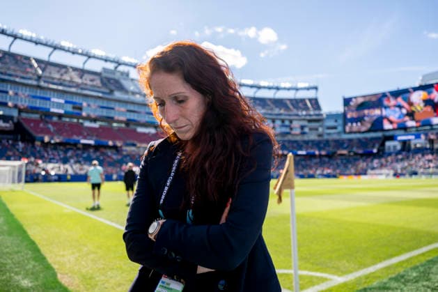 260616 Lise Klaveness, president of the Norwegian Football Association (NFF), ahead of the FIFA World Cup, WM, Weltmeisterschaft, Fussball 2026 group stage football match between Iraq and Norway on June 16, 2026 in Foxborough. Photo: Jon Olav Nesvold BILDBYRAN COP 217 VG0955 bbeng fotboll football soccer fotball vm fotbolls-vm fotball-vm fotbolls-vm 2026 fifa world cup 2026 norge norway iraq irak Copyright: JONxOLAVxNESVOLD BB260616JE164