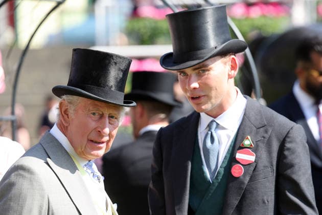 19.06.2026, Ascot, Windsor, GBR - Portrait of HRH King Charles III and trainer Thaddeus Gosden. Ascot racecourse. (Koenig Charles, Royals, Portrait, Portraet, Trainer, Gosden) 260619D540ROYAL_ASCOT.JPG