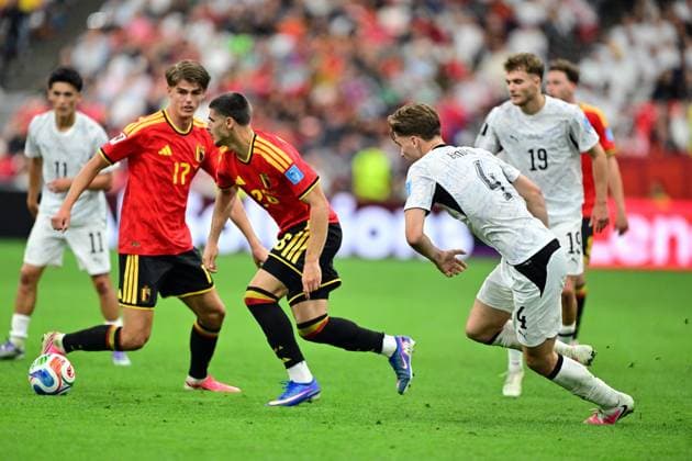 Belgium s Matias Fernandez-Pardo pictured in action during a soccer game between Belgian national team, Nationalteam Red Devils and New Zealand, on Friday 26 June 2026, at the BC Place Vancouver stadium in Vancouver, Canada, the third game in the group stage of the FIFA World Cup, WM, Weltmeisterschaft, Fussball 2026. The Diables Rouges - Rode Duivels were drawn into Group G. DIRKxWAEM  x179497832x