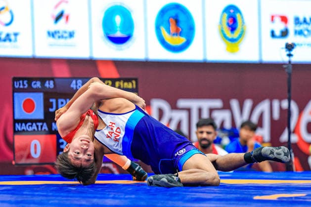 U15 Wrestling Asian Championships 2026 48kg GR - Yash Yash (IND) df. Mirai Nagata (JPN)