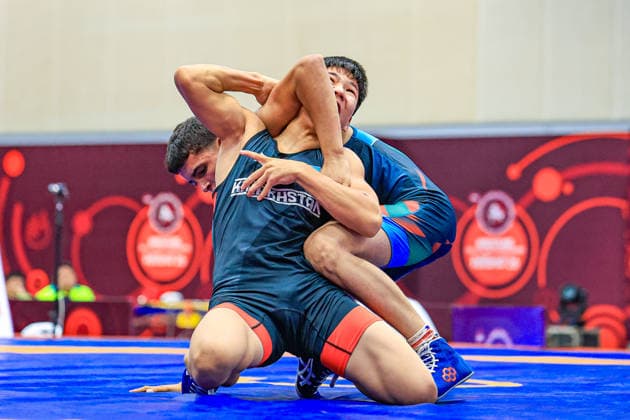 U15 Wrestling Asian Championships 2026 57kg GR - Shamsuddin Inatulloev (TJK) df. Aitugan Osman (KAZ)