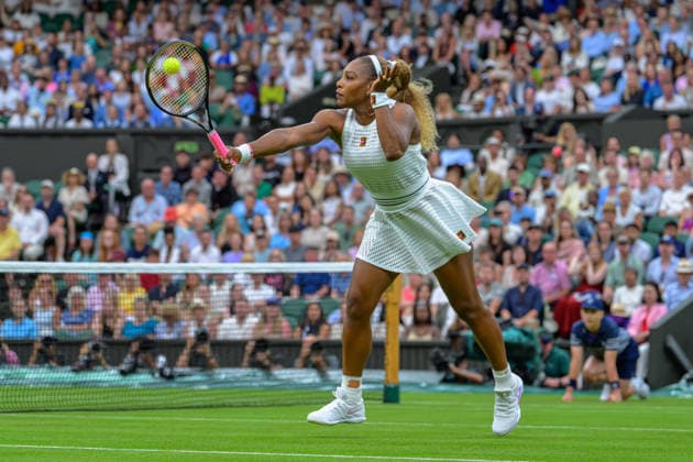 Day Two: The Championships - Wimbledon 2026 LONDON, ENGLAND JUNE 30 - Serena Williams of United States during Ladies Single First Round at The Wimbledon Lawn Tennis Championship at Wimbledon on June 30, 2026 in London, England. (Photo by Keeran Marquis) Copyright: xKeeranxMarquis Fotoarena SPPx Sportspressphoto_SPR181425