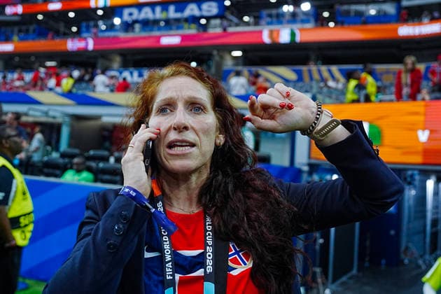 2026 World Cup Ivory Coast Norway Arlington, Texas, USA 20260630 Soccer Federation President Lise Klaveness after the Round of 16 match between Ivory Coast and Norway during the 2026 World Cup at Dallas Stadium. Photo: Terje Pedersen, NTB Arlington, Texas, USA EDITORIAL USE ONLY RESTRICTED USE FOR BETTING COMPANIES  Copyright: xTerjexPedersenx xNTBx