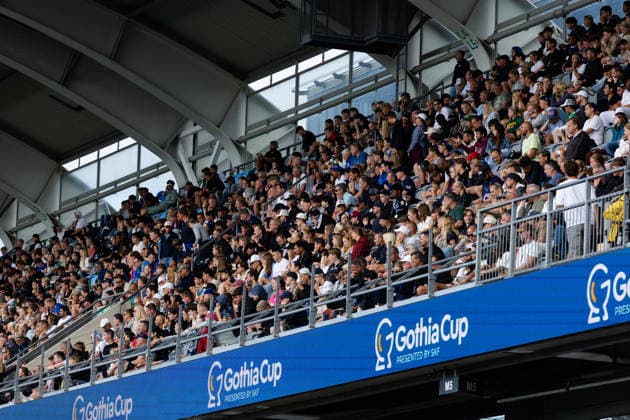 260718 Publik pa Gamla Ullevi under Gothia Cup finalerna den 18 juli 2026 i Göteborg. Copyright: MICHAELxERICHSEN BB260718MI066