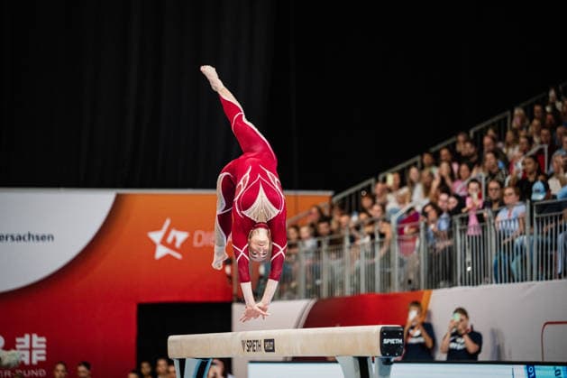 Die Finals 2026 - Gerätturnen, 24.07.2026 Paulina Schäfer-Betz (Schwebebalken); Die Finals 2026 - Gerätturnen am 24.07.2026 in der ZAG Arena, Hannover Copyright: xBEAUTIFULxSPORTS Tonhäuserx