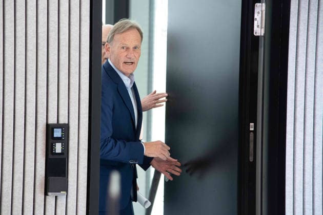 Hans-Joachim WATZKE, DFB-Vizepraesident, kommt zur Pressekonferenz Pressekonferenz des DFB zur Vorstellung von Juergen Klopp als neuer Fussball-Bundestrainer, DFB-Campus in Frankfurt am 24.07.2026 Â