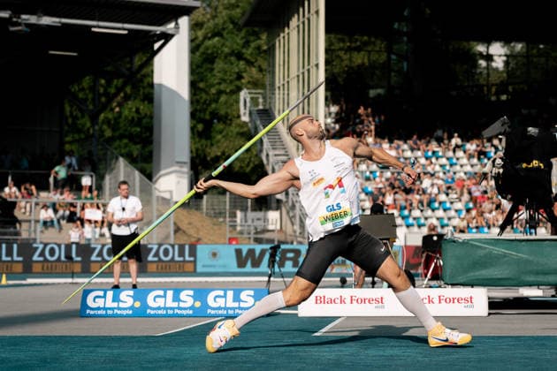 Weber Julian (USC Mainz, Speerwurf Maenner, 1086), GER, Leichtathletik, Athletics, Deutsche Meisterschaften, Die Finals, Wattenscheid, 25.07.2026, GER, Leichtathletik, Athletics, Deutsche Meisterschaften, Die Finals, Wattenscheid, 25.07.2026 Wattenscheid Copyright: xStefanxMayerx EP_SMR