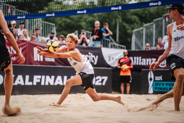 Beachvolleyball Männer Allianz German Beach Club Finals Die Finals 2026 Hannover Finale Eintracht Spontent (Düsseldorf) vs. Hauptstadt Beacher (Berlin) 26.07.2026 Tamo Wüst Hannover Opernplatz Niedersachsen Deutschland