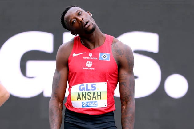 ANSAH Owen 100m der Maenner Deutscher Meister DLV Deutsche LA Meisterschaften 2026 in Bochum - Wattenscheid am 25.07.2026 Copyright: xLacixPerenyix