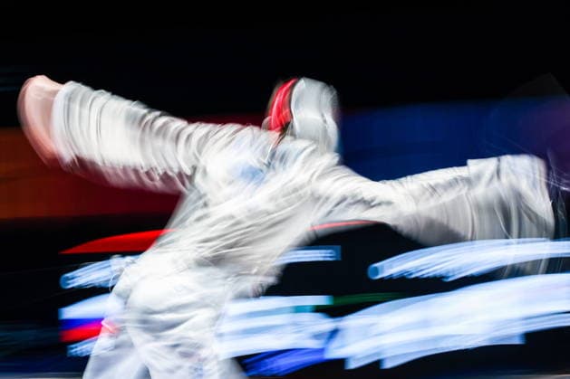 CHINA, HONG KONG - JULY 30, 2026: Athlete Pavel Graudyn represents Russia in a men s team sabre event during the 2026 Kerry Fencing World Championships 2026 Fencing World Championships In Hong Kong  - ZUMAt113 20260730_zaa_t113_117 Copyright: xMikhailxSinitsynx
