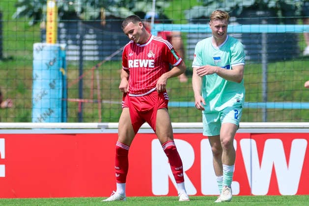 Said El Mala (1. FC Köln) schaut enttäuscht, Friendly match, 1. FC Köln v Hertha BSC Berlin, Koasastadion am 31. July 2026 in St. Johann in Tirol, Österreich. (Foto von Marco Steinbrenner DeFodi Images) Said El Mala (1. FC Köln) looks dejected, Friendly match, 1. FC Köln v Hertha BSC Berlin, Koasastadion, July 31, 2026 in St. Johann in Tirol, Austria. (Photo by Marco Steinbrenner DeFodi Images) -