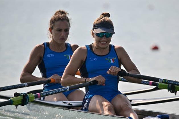 IPA87132476 - Lightweight Women s Double Sculls Preliminary Race: Elena Sali and Melissa Schincariol (ITA) during the 2026 European Rowing Championships, a rowing race in Varese, Italy, on July 31, 2026  Copyright: xDaniloxVigo IPAxSportx xx 87132476