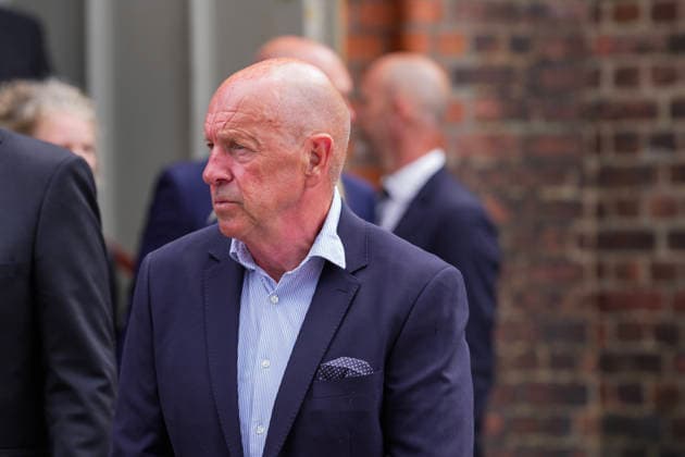 Funeral for rower Olaf Tufte, Horten, July 31, 2026. Nils Johan Semb after Olaf Karl Tufte’s funeral at Horten Church on Friday. Photo: Terje Bendiksby, NTB POOL, Horten, Norway. EDITORIAL USE ONLY. RESTRICTED USE FOR BETTING COMPANIES.  Copyright: xTerjexBendiksbyx xNTBx