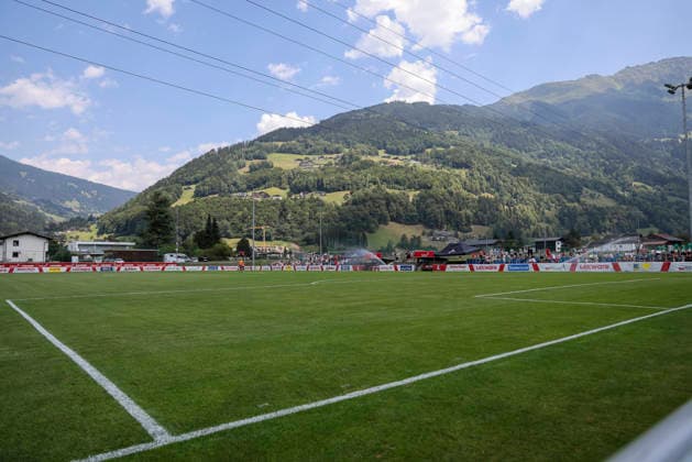 Fussball Schruns Österreich, Fussball, Testspiel, 2026 2027, SC Freiburg vs. SpVgg Greuther Fürth, 31.07.2026, Schruns Fussballplatz Österreich Copyright: xGrantxHubbsx