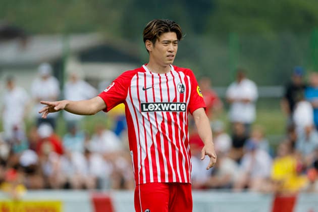 Yuito Suzuki (SC Freiburg, 14) , Österreich, Fussball, Testspiel, 2026 2027, vs. , 31.07.2026, Schruns Fussballplatz Österreich Copyright: xGrantxHubbsx