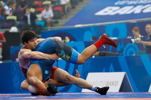 U17, U 17 Wrestling World Championships 110kg FS - Magomed Omarov (RUS) df. Sagyndyk Temirgaly (KAZ) Copyright: xKostadinxAndonovx UWW-U17-WC-BAKU-2026