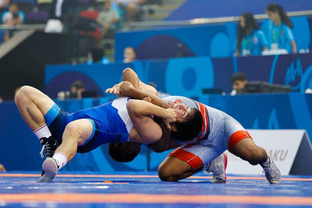 U17, U 17 Wrestling World Championships 65kg FS - Magomed Salimgereevitch Ibragimov (RUS) df. Jovani Isaias Solis (PUR) Copyright: xKostadinxAndonovx UWW-U17-WC-BAKU-2026
