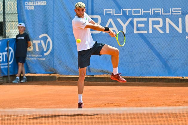 Tennis 1. Bundesliga Herren; TC Augsburg Siebentisch - TK GW Mannheim, 31.07.2026 AUGSBURG, GERMANY - 31. JULY: im Bild Jerome KYM vom TC GW Mannheim während dem Match der 1. Bundesliga Herren zwischen dem TC Augsburg und dem TK GW Mannheim am 6. Spieltag Copyright: xBEAUTIFULxSPORTS Goldbergx