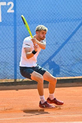Tennis 1. Bundesliga Herren; TC Augsburg Siebentisch - TK GW Mannheim, 31.07.2026 AUGSBURG, GERMANY - 31. JULY: im Bild Jerome KYM vom TC GW Mannheim während dem Match der 1. Bundesliga Herren zwischen dem TC Augsburg und dem TK GW Mannheim am 6. Spieltag Copyright: xBEAUTIFULxSPORTS Goldbergx