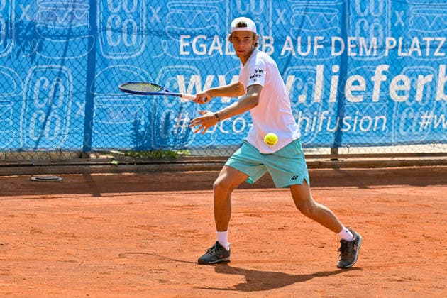 Tennis 1. Bundesliga Herren; TC Augsburg Siebentisch - TK GW Mannheim, 31.07.2026 AUGSBURG, GERMANY - 31. JULY: im Bild Niels McDONALD vom TC GW Mannheim während dem Match der 1. Bundesliga Herren zwischen dem TC Augsburg und dem TK GW Mannheim am 6. Spieltag Copyright: xBEAUTIFULxSPORTS Goldbergx