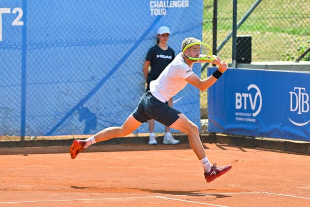 Tennis 1. Bundesliga Herren; TC Augsburg Siebentisch - TK GW Mannheim, 31.07.2026 AUGSBURG, GERMANY - 31. JULY: im Bild Jerome KYM vom TC GW Mannheim während dem Match der 1. Bundesliga Herren zwischen dem TC Augsburg und dem TK GW Mannheim am 6. Spieltag Copyright: xBEAUTIFULxSPORTS Goldbergx