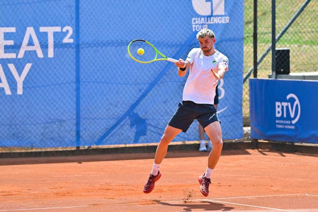 Tennis 1. Bundesliga Herren; TC Augsburg Siebentisch - TK GW Mannheim, 31.07.2026 AUGSBURG, GERMANY - 31. JULY: im Bild Jerome KYM vom TC GW Mannheim während dem Match der 1. Bundesliga Herren zwischen dem TC Augsburg und dem TK GW Mannheim am 6. Spieltag Copyright: xBEAUTIFULxSPORTS Goldbergx