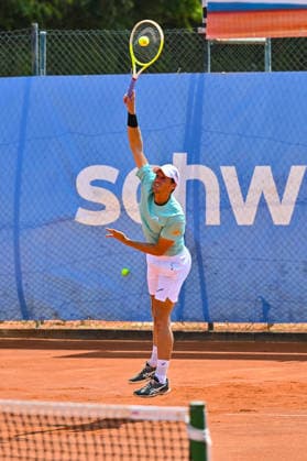Tennis 1. Bundesliga Herren; TC Augsburg Siebentisch - TK GW Mannheim, 31.07.2026 AUGSBURG, GERMANY - 31. JULY: im Bild Nino SERDARUSIC vom TC Augsburg während dem Match der 1. Bundesliga Herren zwischen dem TC Augsburg und dem TK GW Mannheim am 6. Spieltag Copyright: xBEAUTIFULxSPORTS Goldbergx