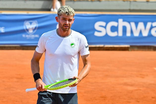Tennis 1. Bundesliga Herren; TC Augsburg Siebentisch - TK GW Mannheim, 31.07.2026 AUGSBURG, GERMANY - 31. JULY: im Bild Jerome KYM vom TC GW Mannheim während dem Match der 1. Bundesliga Herren zwischen dem TC Augsburg und dem TK GW Mannheim am 6. Spieltag Copyright: xBEAUTIFULxSPORTS Goldbergx